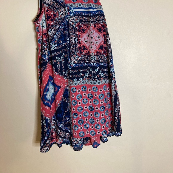 DR2- Floral MIDI Dress w/ Pleating Sz 2, Summer dress - Picture 3 of 7